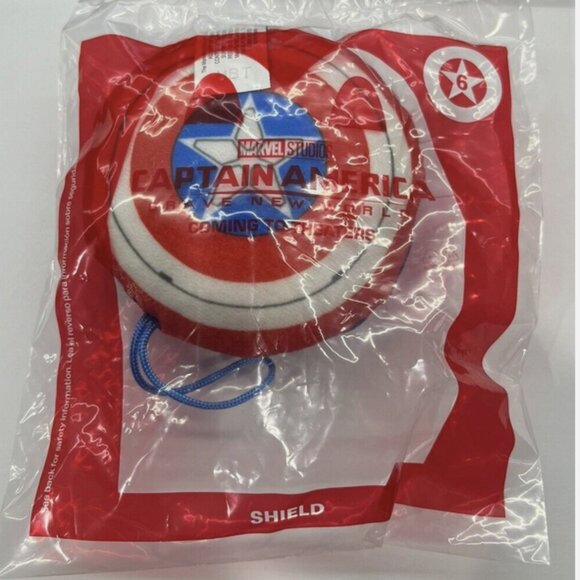 2024 McDonald's Happy Meal, Captain America Brave New World #6 Shield NEW Sealed - Picture 1 of 2